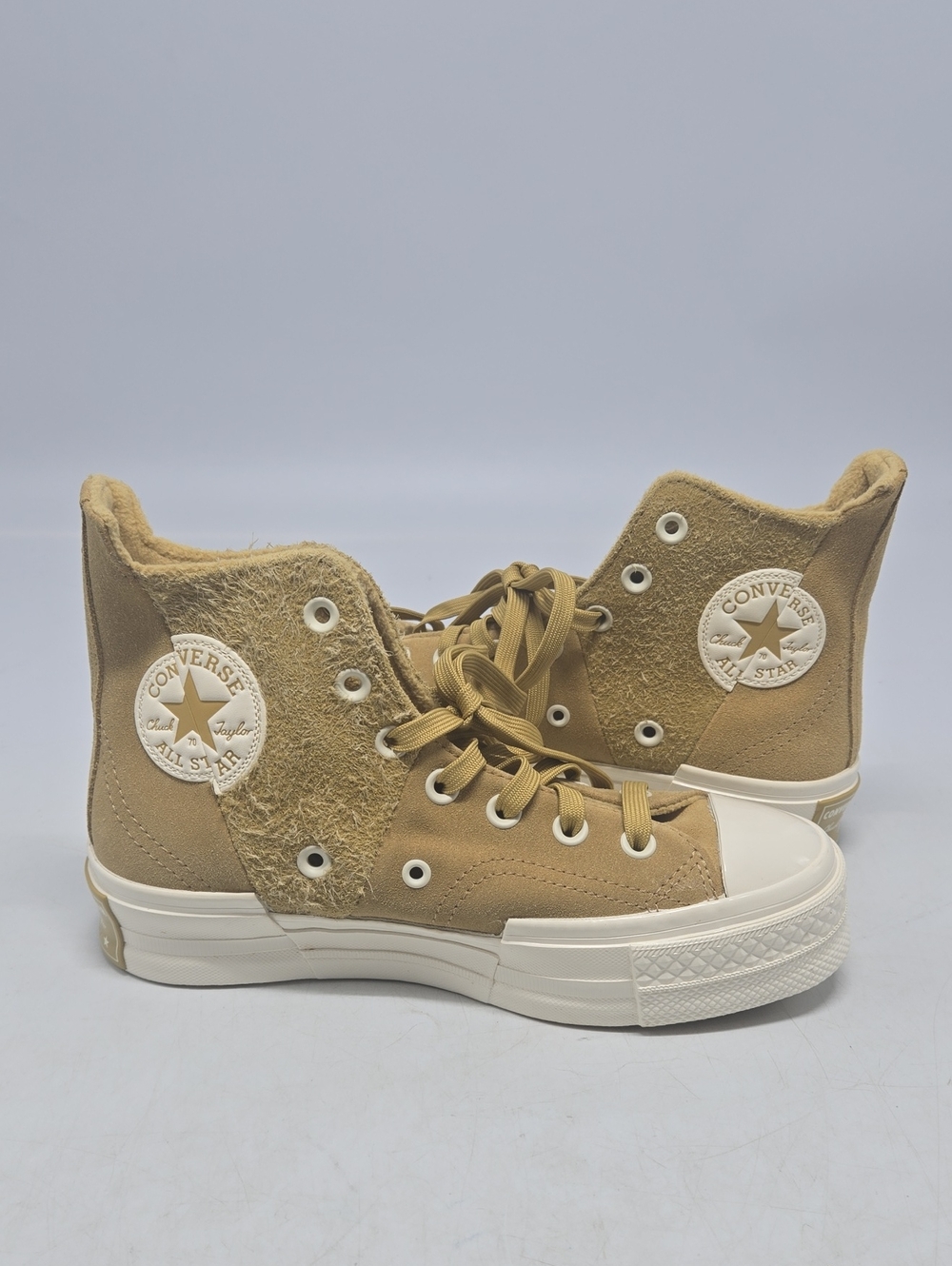 Converse Chuck 70 Plus Warm Winter Sneaker in Dunescape & Egret 6.5W 4.5M